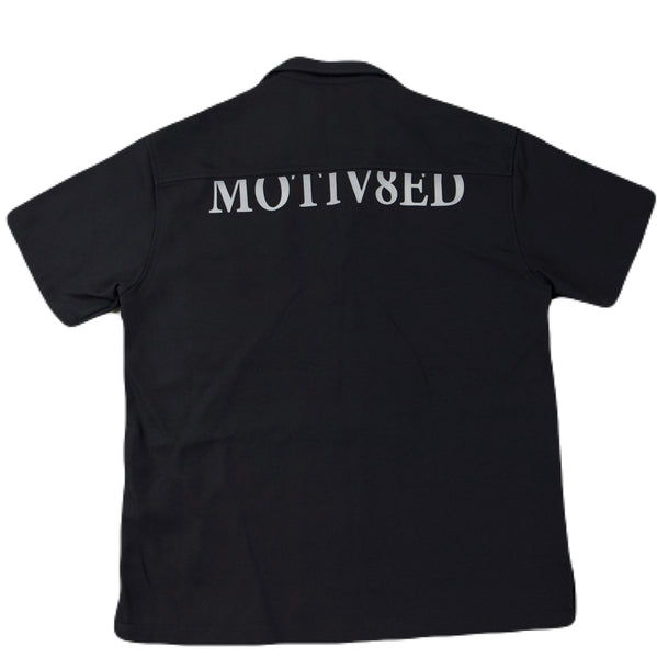 MTV8D Bowling Shirt - Black - Get Motivated Clothing