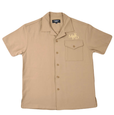 MTV8D Bowling Shirt - Brown - Get Motivated Clothing