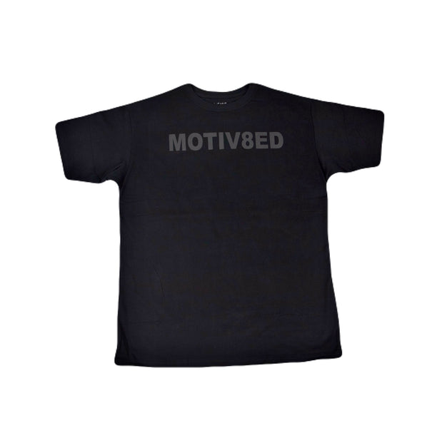 MOTIV8ED Heavyweight T - Black - Get Motivated Clothing