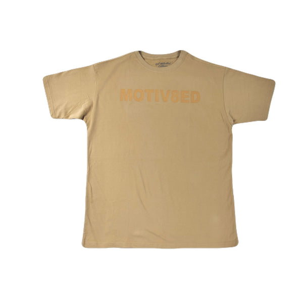 MOTIV8ED Heavyweight T - Brown - Get Motivated Clothing