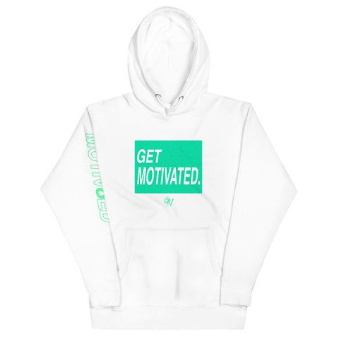 Women's Hoodie -  White / Mint - Get Motivated Clothing