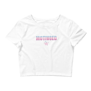 Women’s Crop Top - White - Get Motivated Clothing